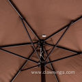 Adjustable patio sunshade umbrella